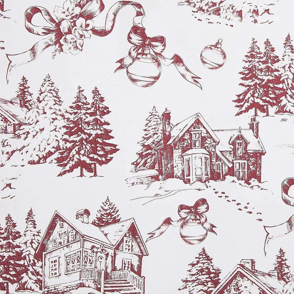 My Texas House Toile Christmas Gift Bags –‎ Set of 3, Large 13x10